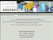 Tablet Screenshot of dr-gruener.at